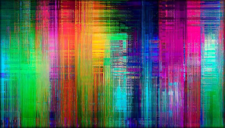 Digital glitch art kunst