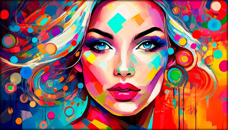 Digital pop art kunst