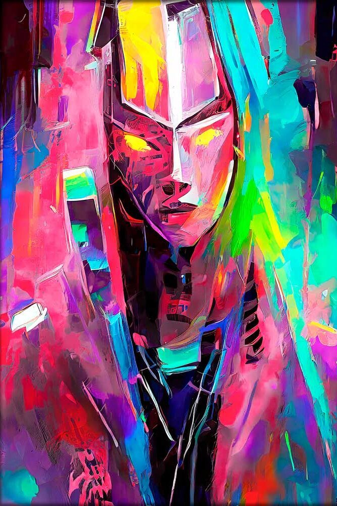 Pure IV - kunstbillede med farver