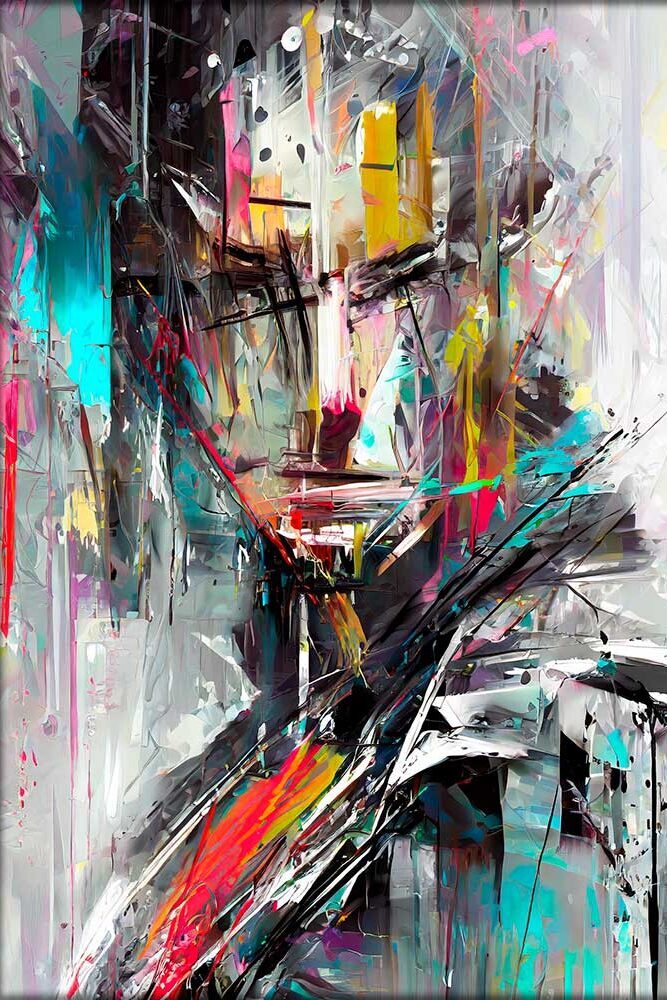 Engage II - moderne abstrakt l&aelig;rredsbillede