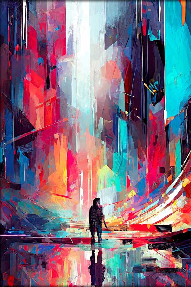 Storms III - moderne kunst l&aelig;rredsprint