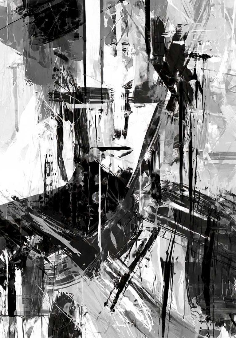 Expand II - plakat sort hvid