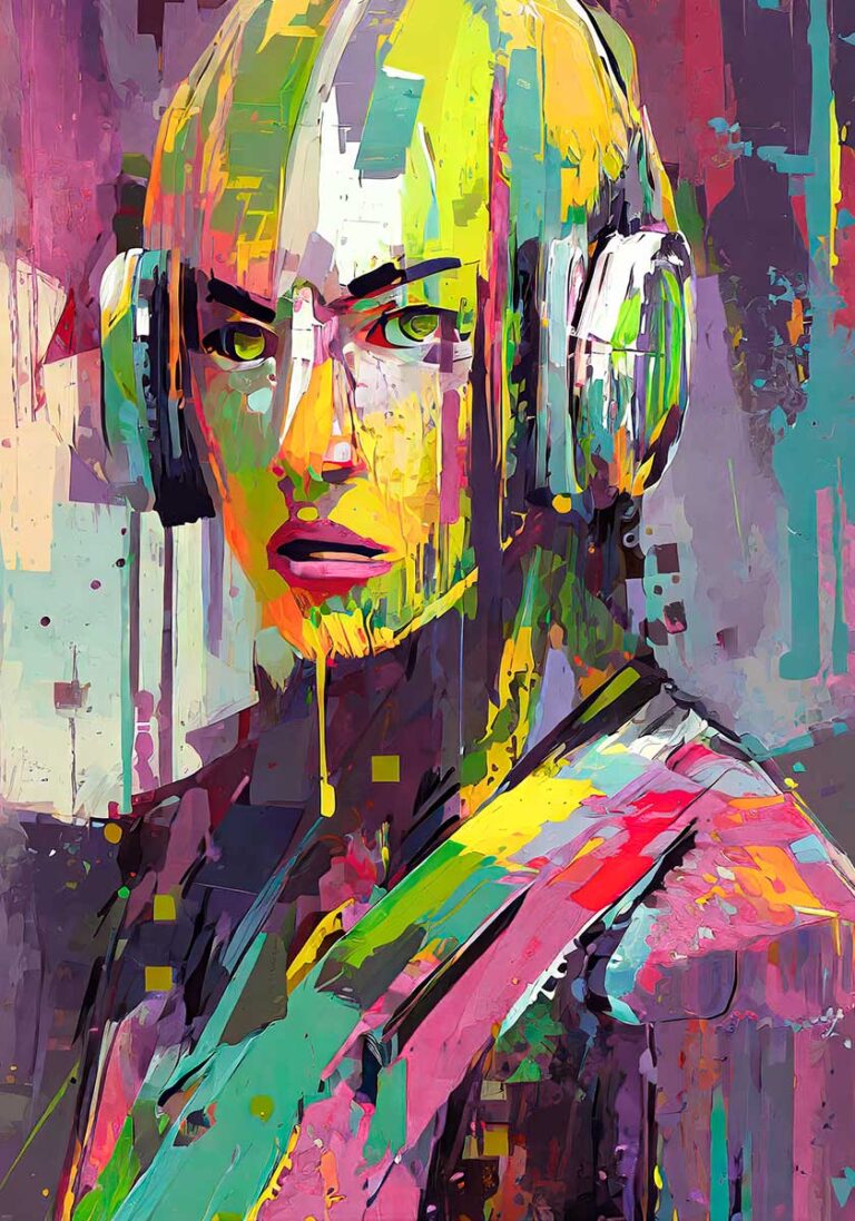 Inspire IV - smuk abstrakt plakat