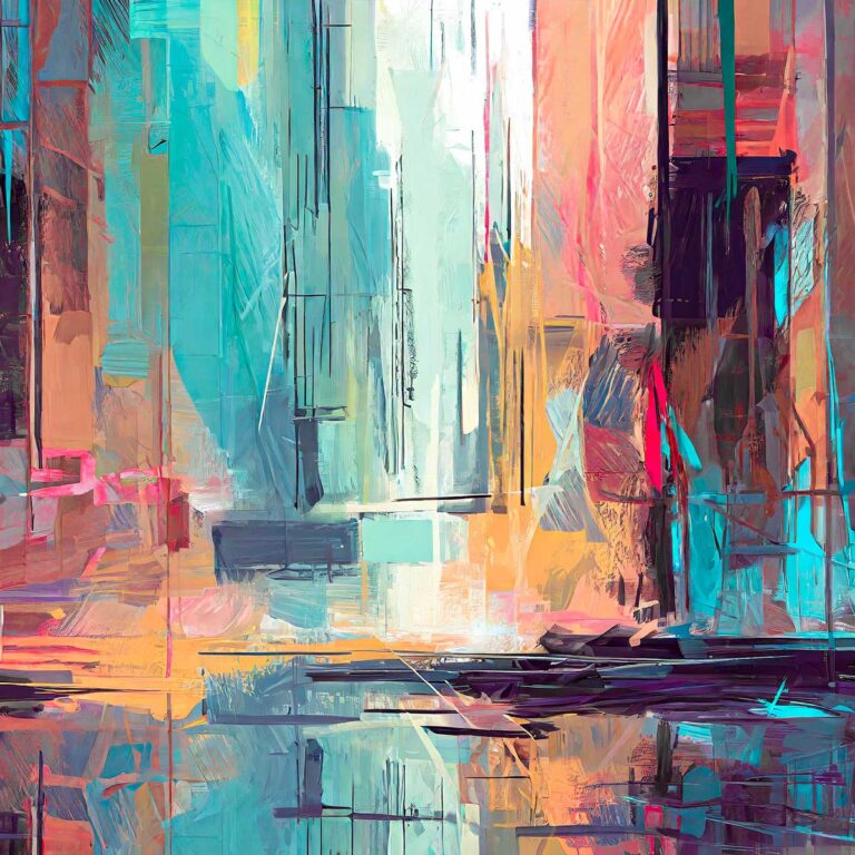 Outlands II - abstrakt plakat kunst