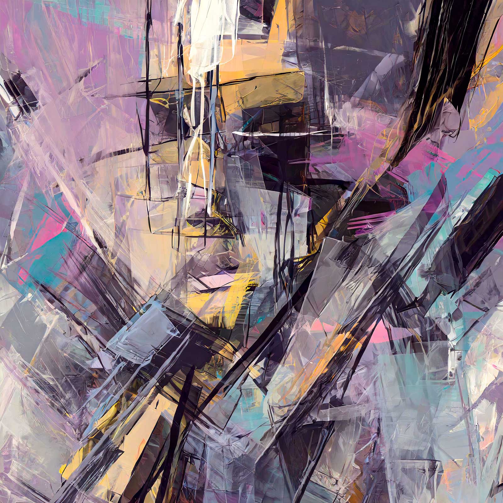 Store plakater og kæmpe plakater i grafisk abstrakt stil til stilren indretning med store vægge