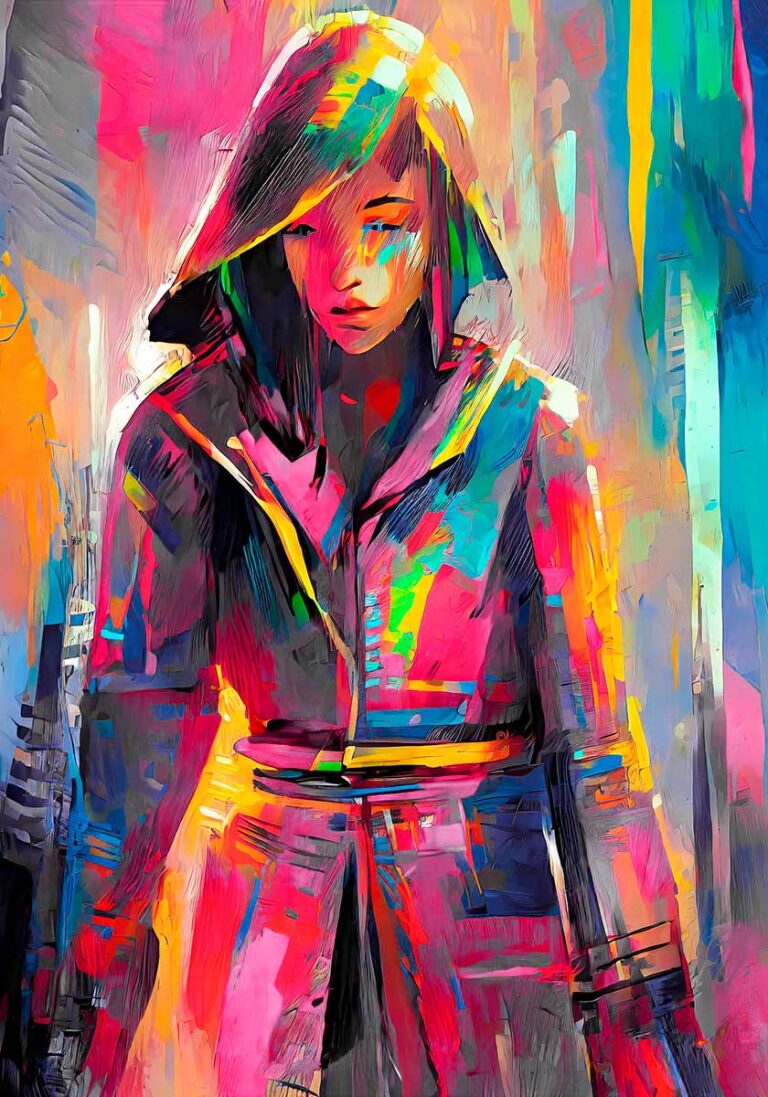 Vivid IV - flot abstrakt plakat