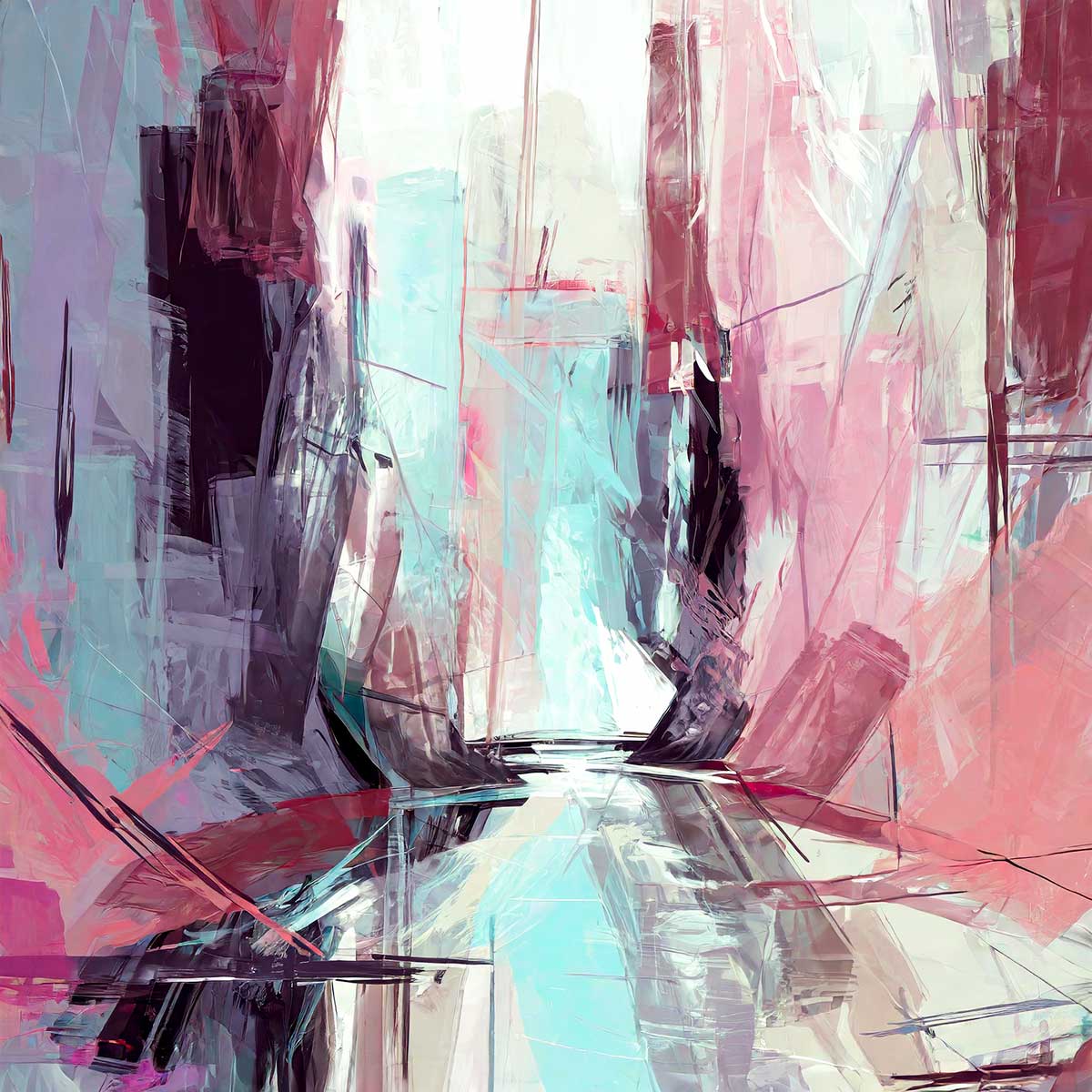 Torn I - abstrakt stor kunstplakat